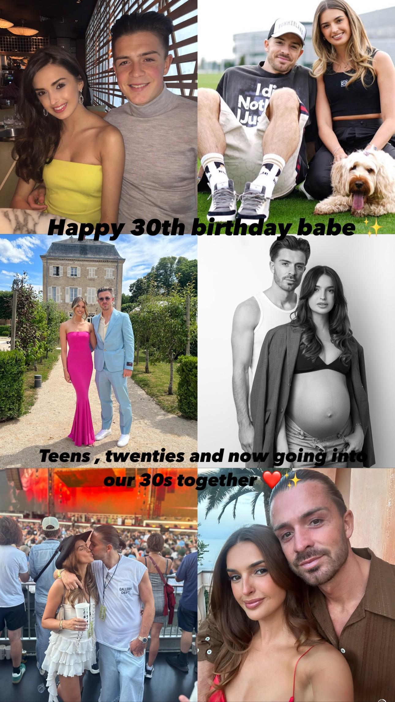 开云体育-女友丽贝卡为格拉利什庆生：30岁生日快乐，宝贝